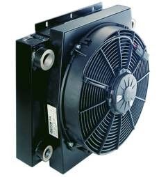 Enerji Tasarruflu Hidrolik Yağ Isı Eşanjörü SPAL Fan 12V - 24V Tarım Makinaları İçin