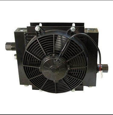 Levha Fin Alüminyum Hava Yağ Soğutucusu, Hidrolik Yağ Isı Eşanjörü DC12V / DC24V