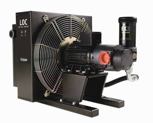 Levha Fin Alüminyum Hava Yağ Soğutucusu, Hidrolik Yağ Isı Eşanjörü DC12V / DC24V